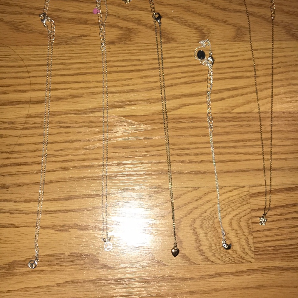 5 necklaces